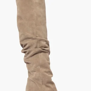 Stivale sopra al ginocchio camoscio taupè Love Jennifer