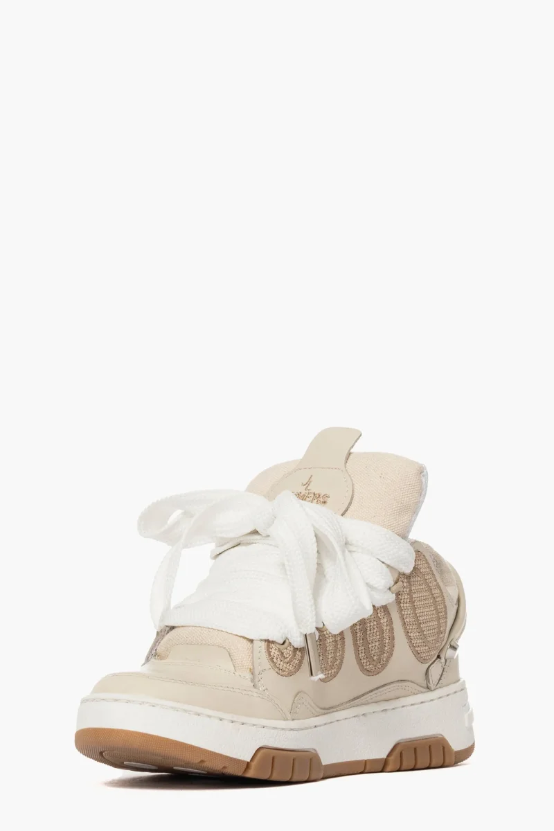 Sneakers panna lacci Napulè - immagine 4