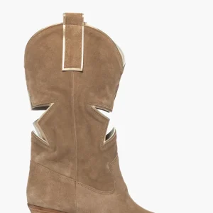 Stivali Irene Stella camoscio biscotto