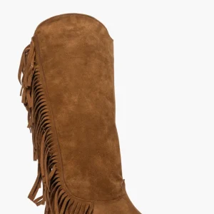 Stivale 2988 camoscio cuoio con frange