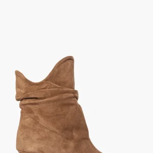 Stivaletti 2421 camoscio cuoio chiaro