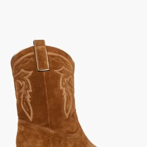 Stivali New Old 1219 camoscio cuoio con ricami