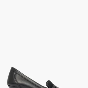 Décolleté 2532 pelle nero e camoscio nero tacco 6