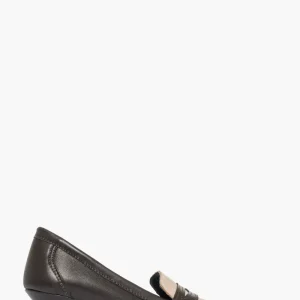 Décolleté 2532 pelle testa di moro e beige tacco 6