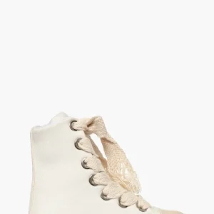 Sneakers Tore Over denim bianco laccio doppio