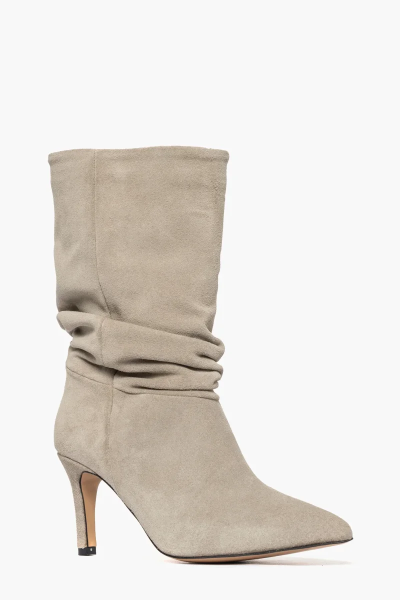 Stivaletti Gilda 20 aggrappati camoscio taupè - immagine 3