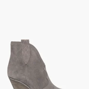 Stivaletti Gabriella Trend total grigio con ricamo