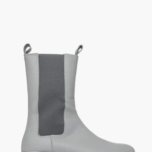 Stivaletti Wake 12 pelle grigio con elastici