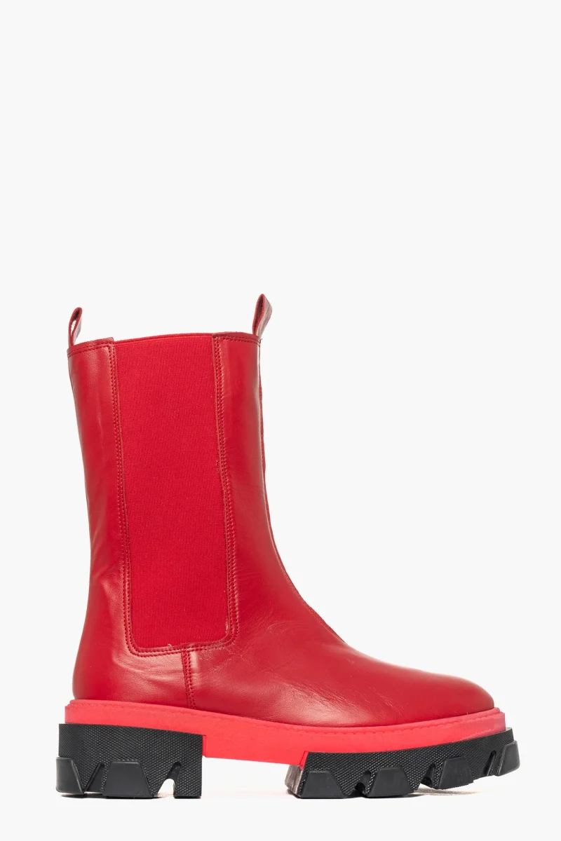 Stivaletti Wake 12 pelle rosso