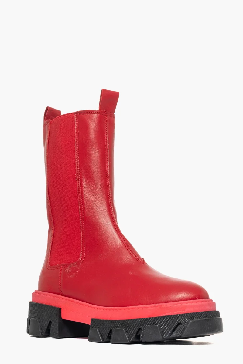 Stivaletti Wake 12 pelle rosso - immagine 3