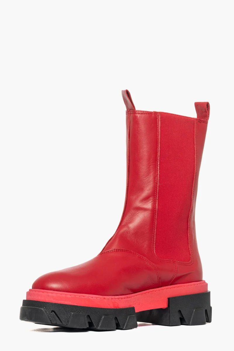 Stivaletti Wake 12 pelle rosso - immagine 4