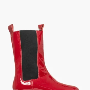 Stivaletti Wake 12 vernice rosso con elastici