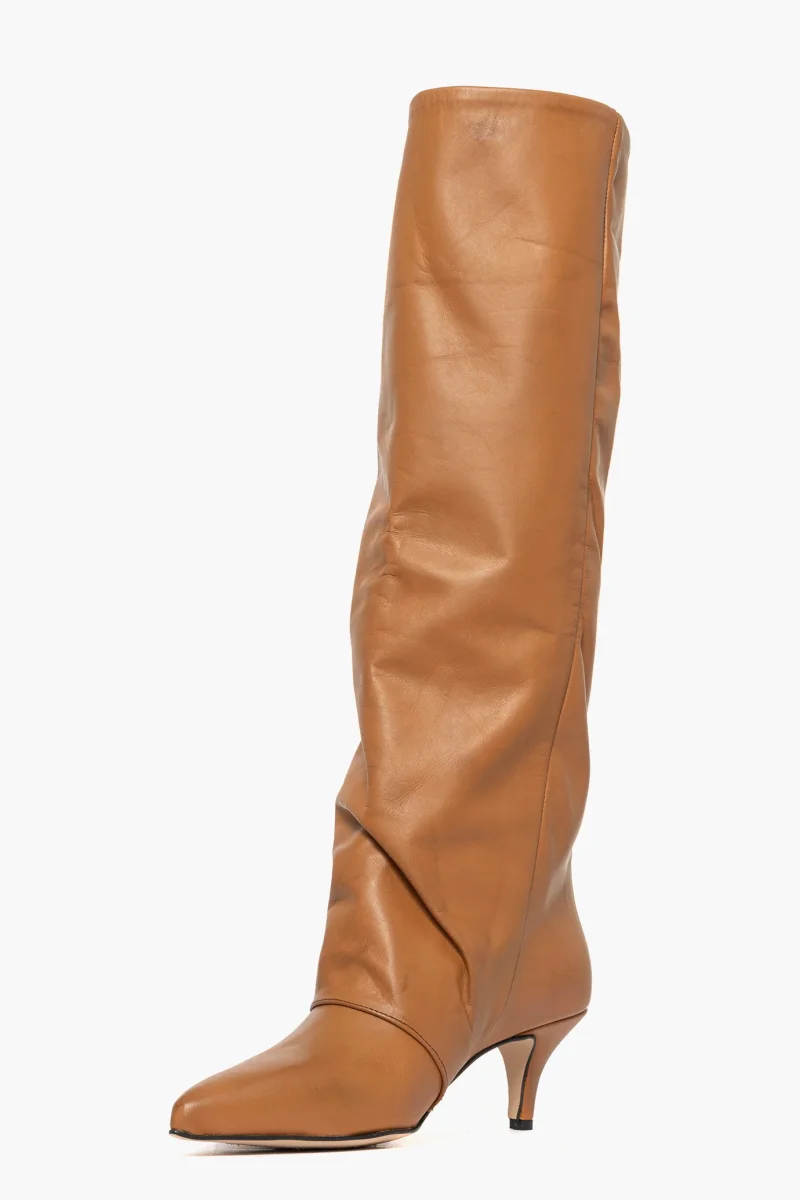 Stivale pelle cuoio chiaro Angel 1 - immagine 4