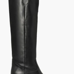 Stivale al ginocchio pelle nero con ricamo Oldwest Mary