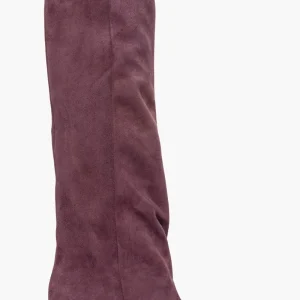 Stivale al ginocchio camoscio amaranto Angel 1
