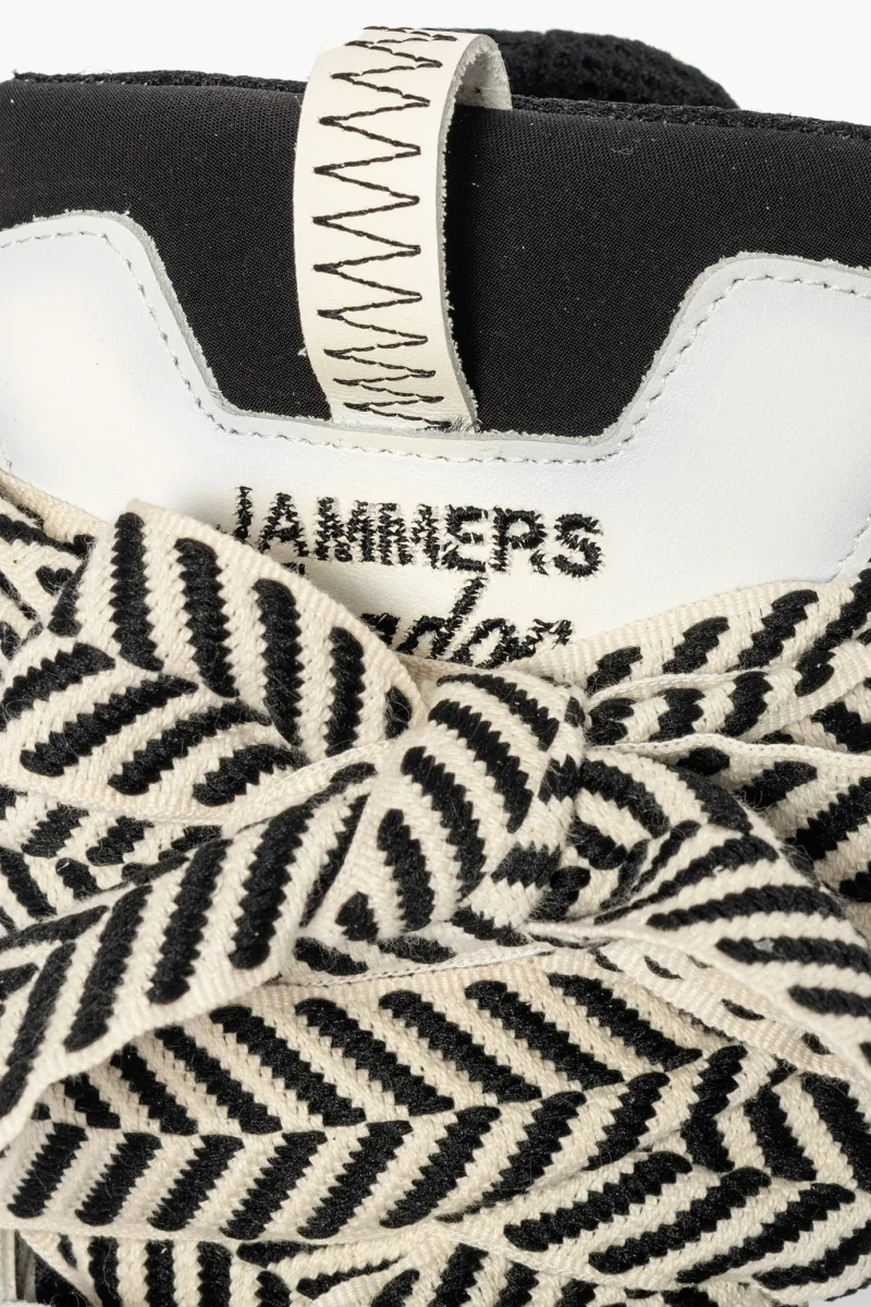 Sneakers Cambridge Upp Black & White by Jammers London con Zeppa - immagine 6