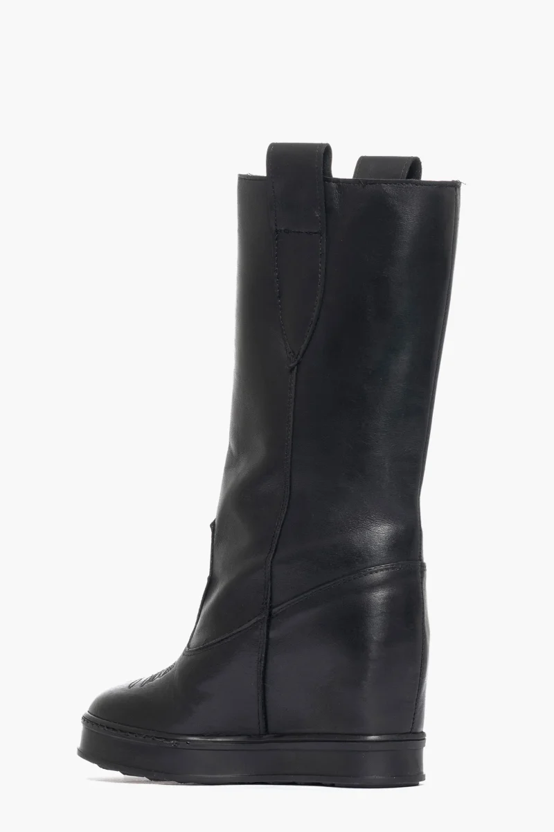 Stivali Full 288 up pelle nero total - immagine 3