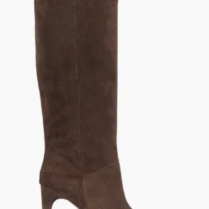 Stivale camoscio marrone punta quadra 1847