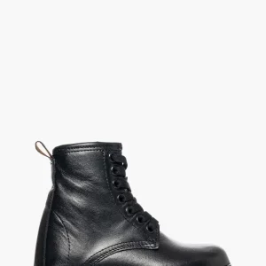 Stivaletti con lacci pelle nero New York Baby