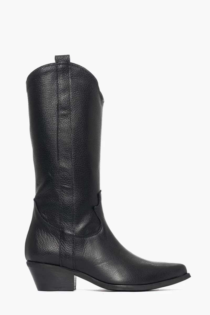 Stivali Oldwest 2 pelle nero spazzolato