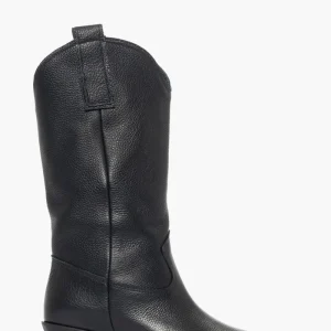 Stivale pelle bottalata nera New Old 1222 Basic