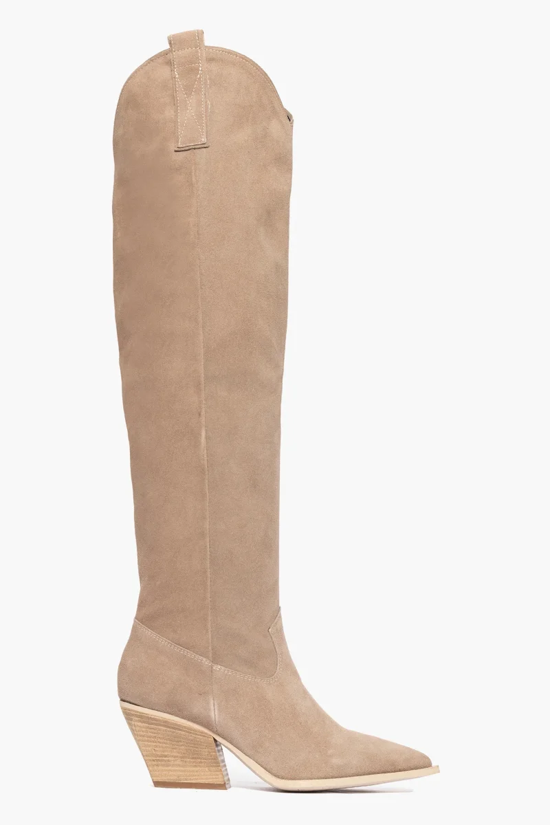 Stivali Irene 55 camoscio taupe