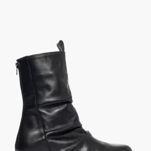 Stivaletti pelle nero aggrappato aderente alla caviglia Ibz Mood