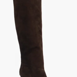 Stivali Gilda 16 camoscio cioccolato