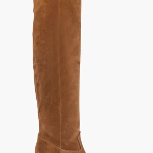 Stivale sopra al ginocchio camoscio cuoio Irene 100