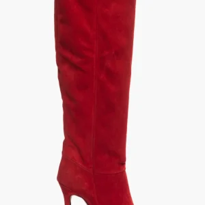 Stivali Sidney 5 camoscio rosso