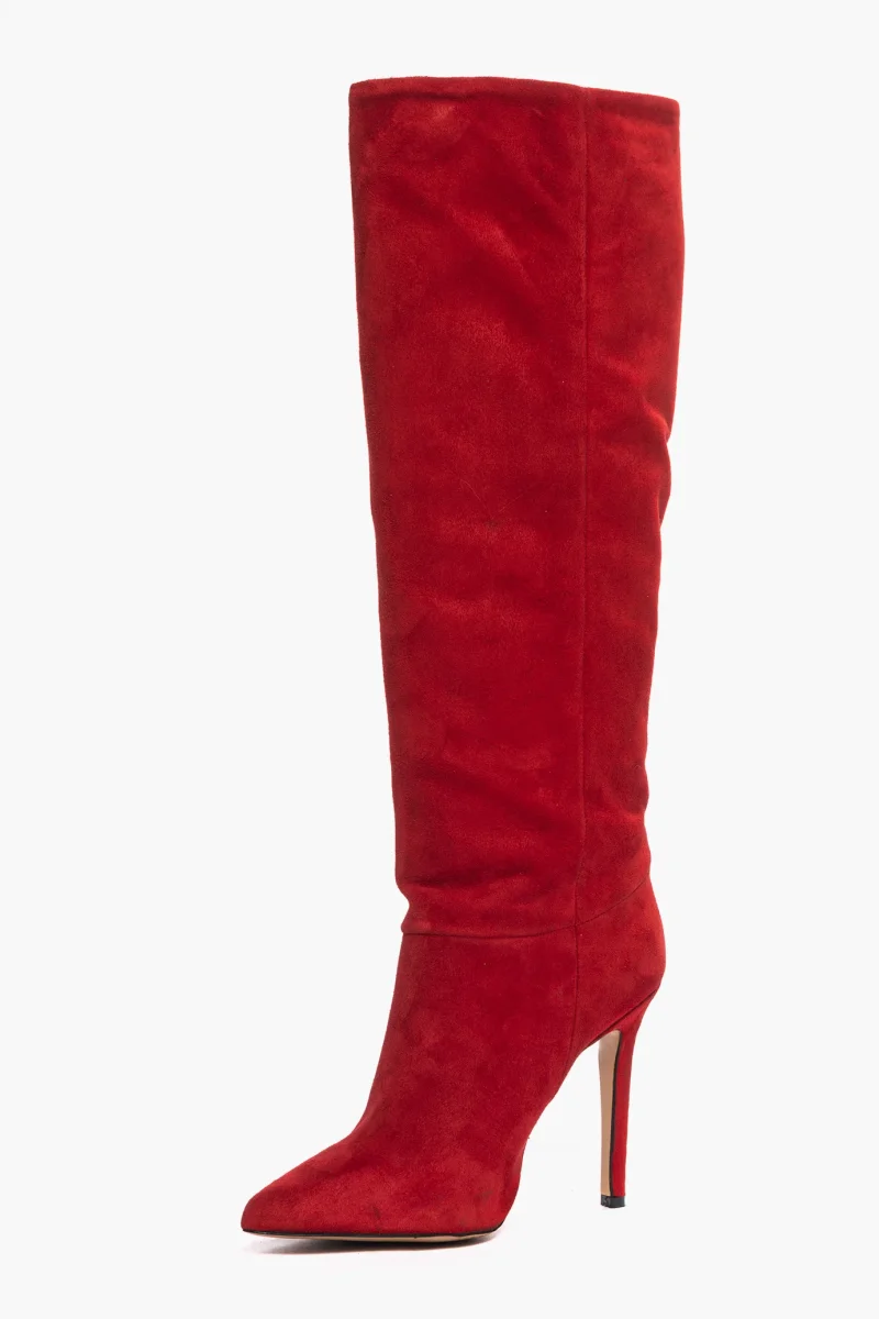 Stivali Sidney 5 camoscio rosso - immagine 4