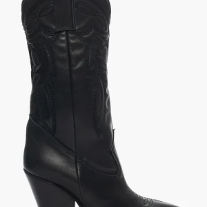 Stivali Gabriella Mers pelle nero con ricamo