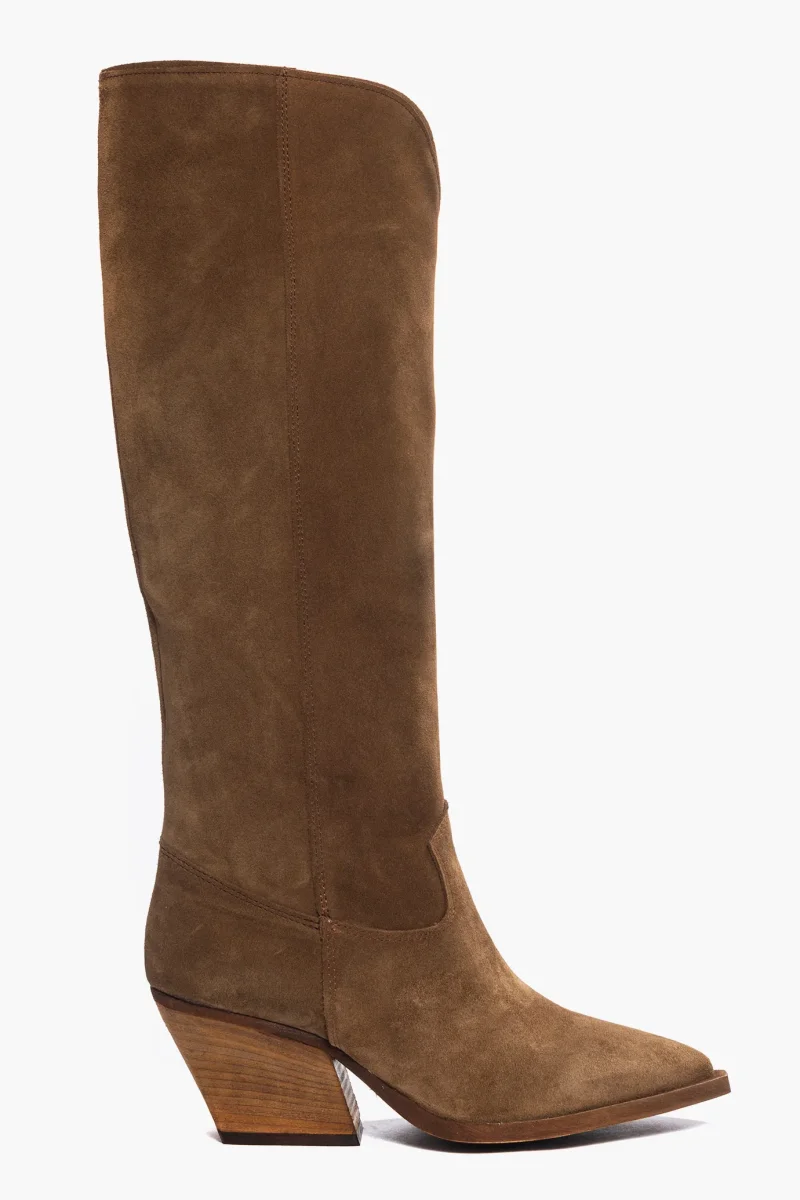 Stivali Irene 45 camoscio cuoio