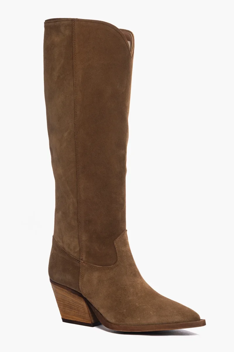 Stivali Irene 45 camoscio cuoio - immagine 3