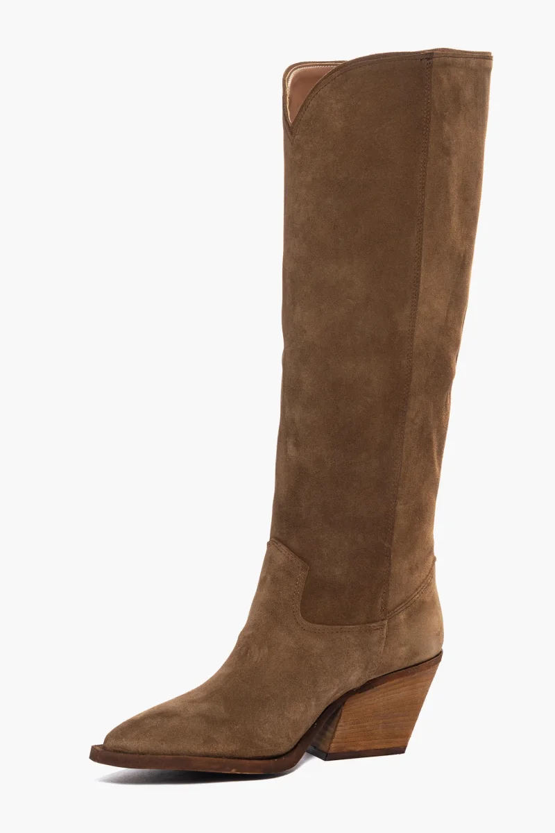 Stivali Irene 45 camoscio cuoio - immagine 4