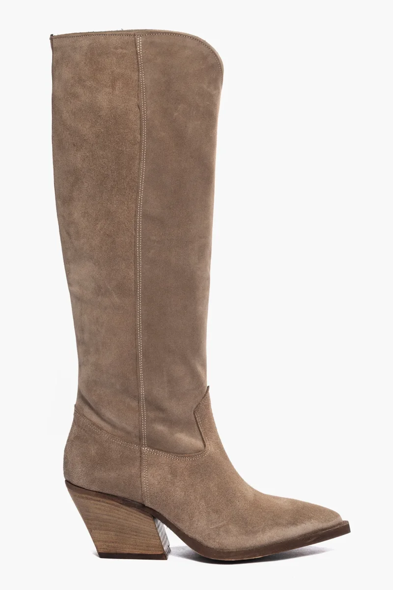 Stivali Irene 45 camoscio taupe