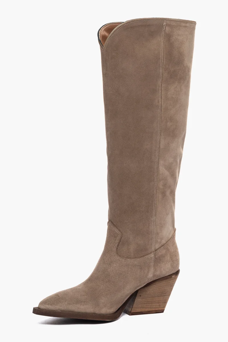 Stivali Irene 45 camoscio taupe - immagine 4