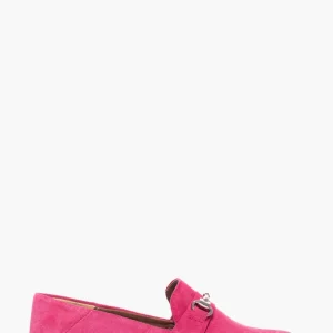 Mocassini Uma camoscio fucsia con morsetto