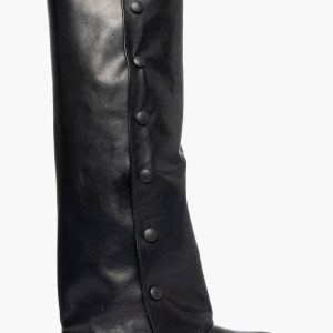 Stivale al ginocchio pelle nero Harley Bottos