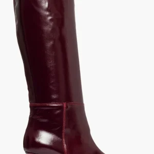 Stivali pelle latex borgogna Angel 2662