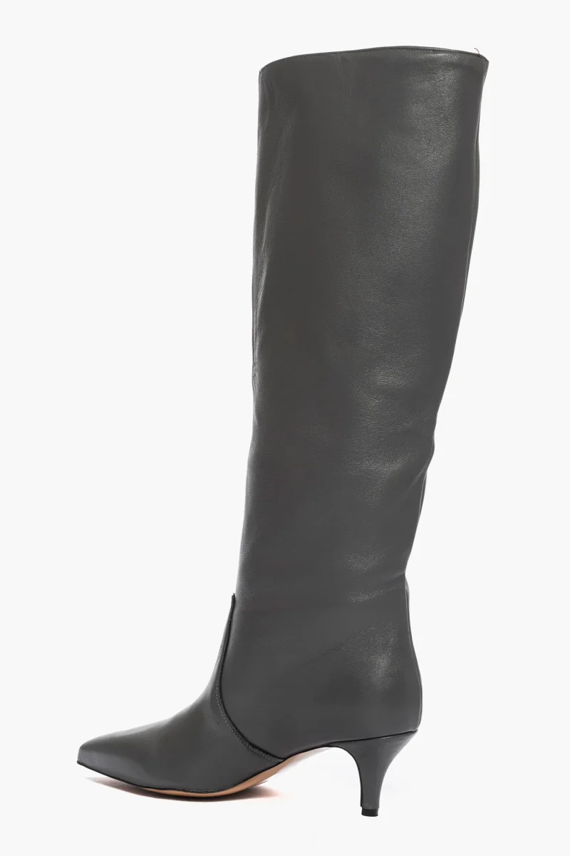 Stivali al ginocchio pelle grigio Agua Lia Diva - immagine 5