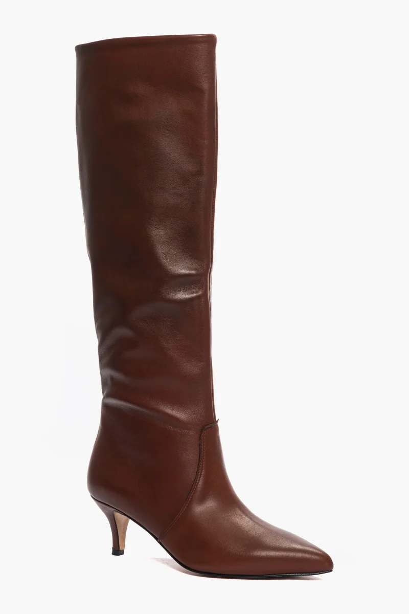 Stivali al ginocchio pelle marrone Agua Lia Diva - immagine 3