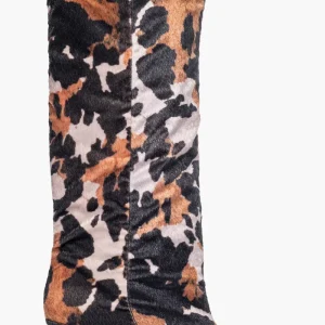 Stivale gambale ampio Angel L cavallino mucca cuoio