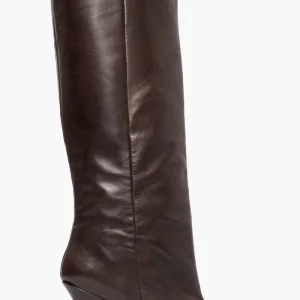 Stivale pelle testa di moro punta quadrata Mrsl26