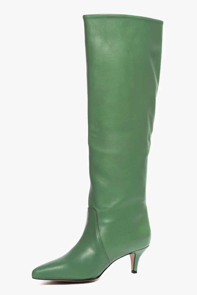 Stivali al ginocchio pelle verde Agua Lia Diva - immagine 4