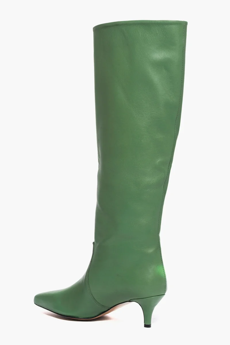 Stivali al ginocchio pelle verde Agua Lia Diva - immagine 5