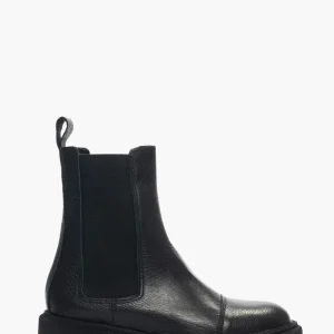 Stivaletti Hap 02 pelle nero con elastici