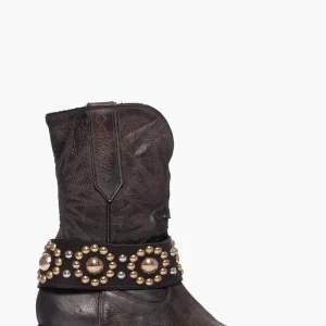 Stivaletti pelle fango con cintura Oldwest 80