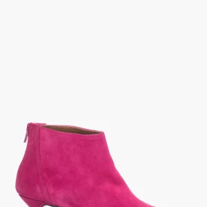 Tronchetti 2502 camoscio fucsia tacco 6 cm