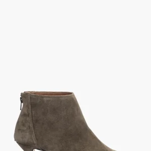 Tronchetti 2502 camoscio verde scuro tacco 6 cm